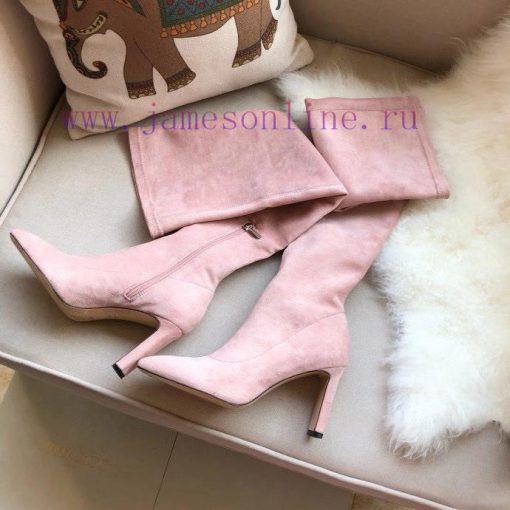 JIMMY CHOO elastic boots are made of high-quality fabric with silky double-sided velvet and 0r9y569s - Image 3