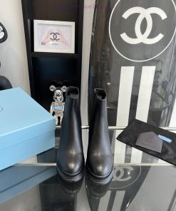 Purchasing level: 2023ss PRADA autumn and winter new short boots with thick sole and elasticmisak72y