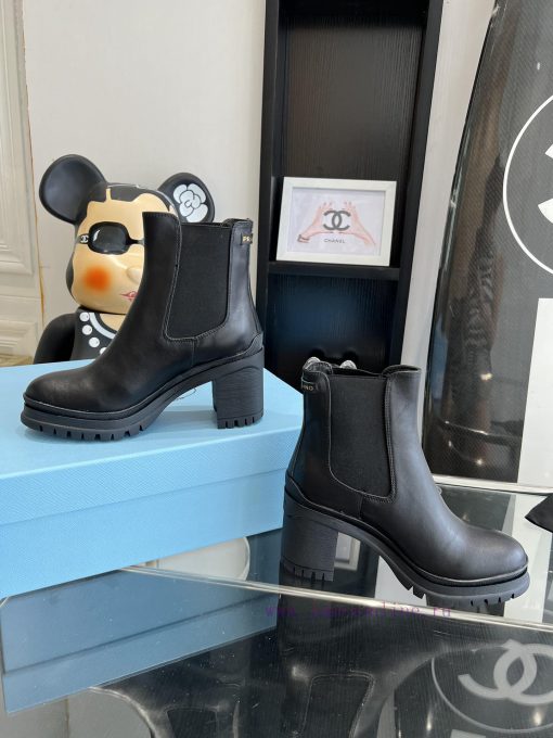 Purchasing level: 2023ss PRADA autumn and winter new short boots with thick sole and elasticmisak72y - Image 10