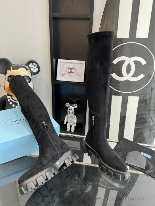Purchasing level 2023 autumn and winter new Prada PRADA exclusive gear thick sole, thick solhnrajhg3 - Image 6