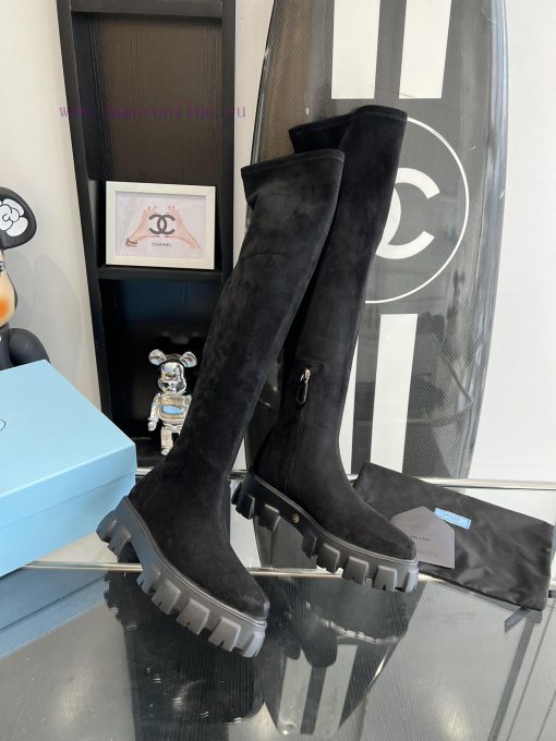 Purchasing level 2023 autumn and winter new Prada PRADA exclusive gear thick sole, thick solhnrajhg3 - Image 7