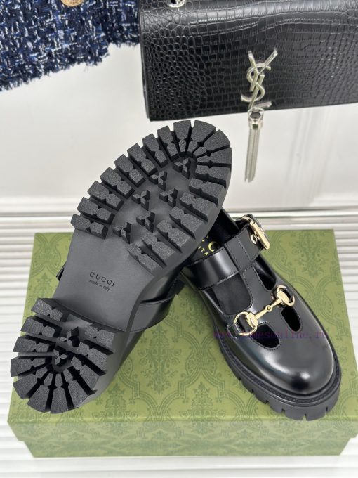 Gucci's classic and popular retro sponge cakeThick soled Mary Jane shoes and loafersVersatildzj7k3la - Image 10