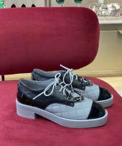 chane…l fw22 new arrival～️Chanel 2022 Autumn/Winter Chain Leather ShoesLitchi pattern calf lb5q0x1rl