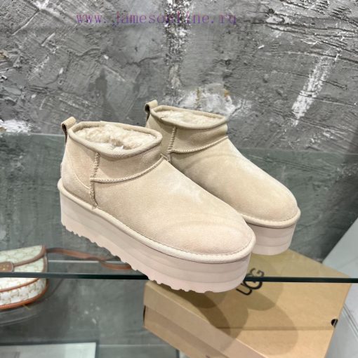UGG thick soled snow boots ️️ fur integrated short tube snow boots with thick soles for incrxtemw6u6 - Image 4