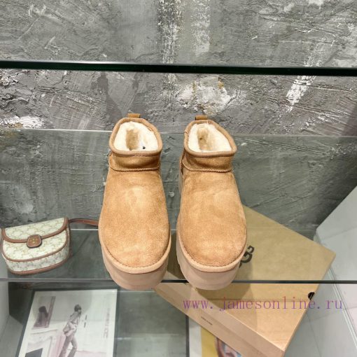 UGG thick soled snow boots ️️ fur integrated short tube snow boots with thick soles for incr5zt7tvd4 - Image 2