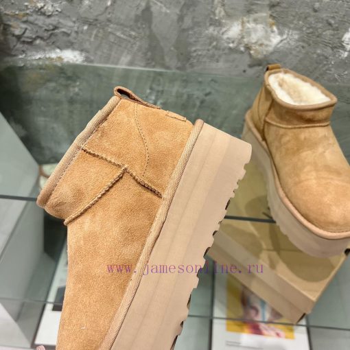 UGG thick soled snow boots ️️ fur integrated short tube snow boots with thick soles for incr5zt7tvd4 - Image 7