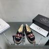 2023 simultaneous release of new Prada women's red fabric with leather covers, flat bottomedbb970ni1