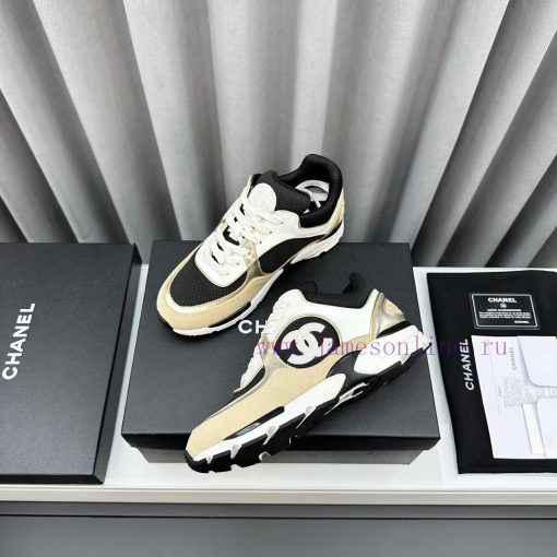 SCCHANEChanel thick soled panda sneakersChanel 2023 popular panda shoes with thick soled casz1bjkwho - Image 5