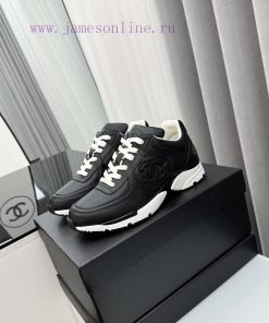 SCCHANEChanel thick soled panda sneakersChanel 2023 popular panda shoes with thick soled casoogc2ho8