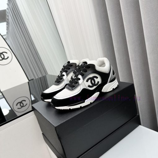 SCCHANEChanel thick soled panda sneakersChanel 2023 popular panda shoes with thick soled cas54a8wqcg - Image 2