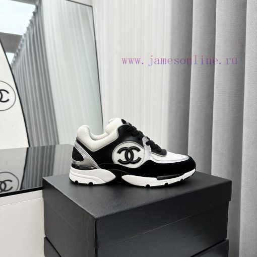 SCCHANEChanel thick soled panda sneakersChanel 2023 popular panda shoes with thick soled cas54a8wqcg - Image 3