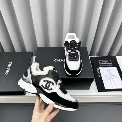 SCCHANEChanel thick soled panda sneakersChanel 2023 popular panda shoes with thick soled cas54a8wqcg - Image 6
