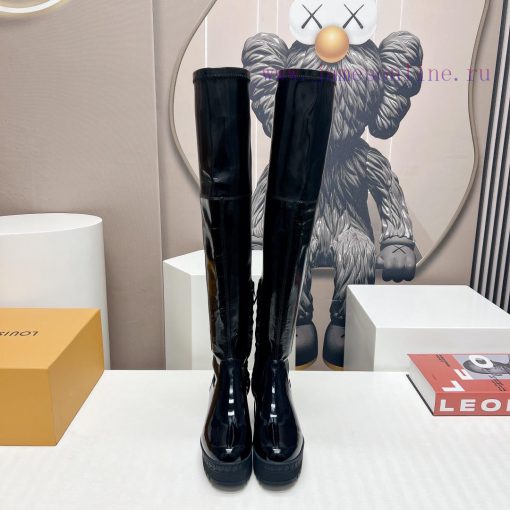 LV Donkey Home 2023 vs Autumn/Winter High Boots SeriesThick soled high stretch bootsMade by i56vybpu