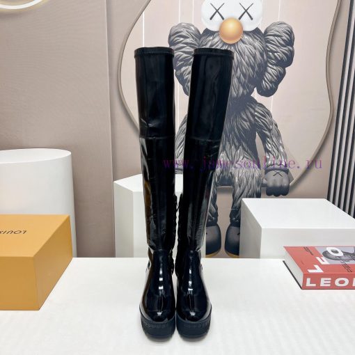 LV Donkey Home 2023 vs Autumn/Winter High Boots SeriesThick soled high stretch bootsMade by i56vybpu - Image 2
