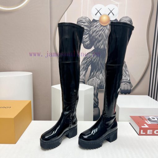 LV Donkey Home 2023 vs Autumn/Winter High Boots SeriesThick soled high stretch bootsMade by i56vybpu - Image 4