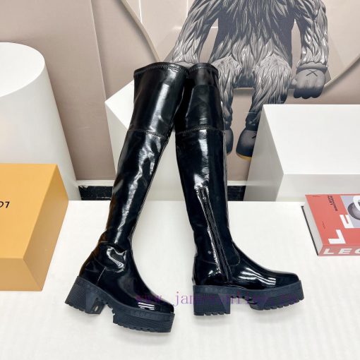 LV Donkey Home 2023 vs Autumn/Winter High Boots SeriesThick soled high stretch bootsMade by i56vybpu - Image 7