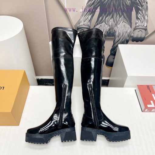 LV Donkey Home 2023 vs Autumn/Winter High Boots SeriesThick soled high stretch bootsMade by i56vybpu - Image 8