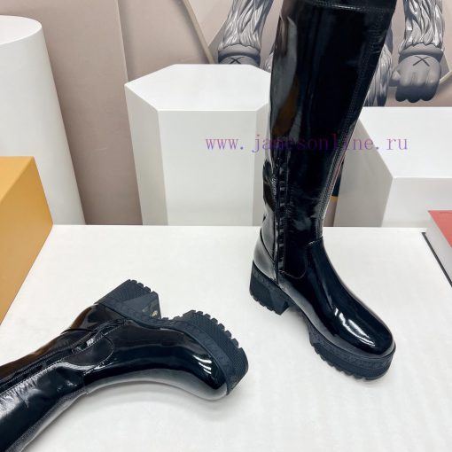 LV Donkey Home 2023 vs Autumn/Winter High Boots SeriesThick soled high stretch bootsMade by i56vybpu - Image 10