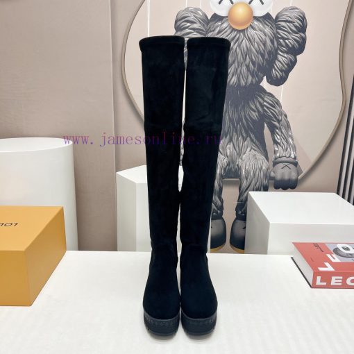 LV Donkey Home 2023 vs Autumn/Winter High Boots SeriesThick soled high stretch bootsMade by rulya8kp - Image 2