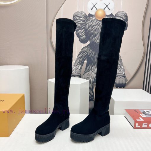 LV Donkey Home 2023 vs Autumn/Winter High Boots SeriesThick soled high stretch bootsMade by rulya8kp - Image 4