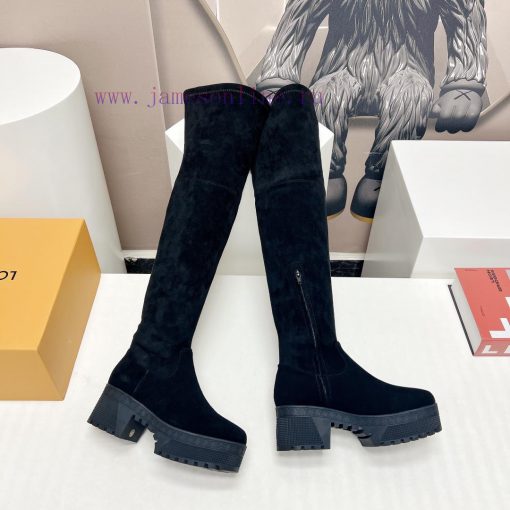 LV Donkey Home 2023 vs Autumn/Winter High Boots SeriesThick soled high stretch bootsMade by rulya8kp - Image 7