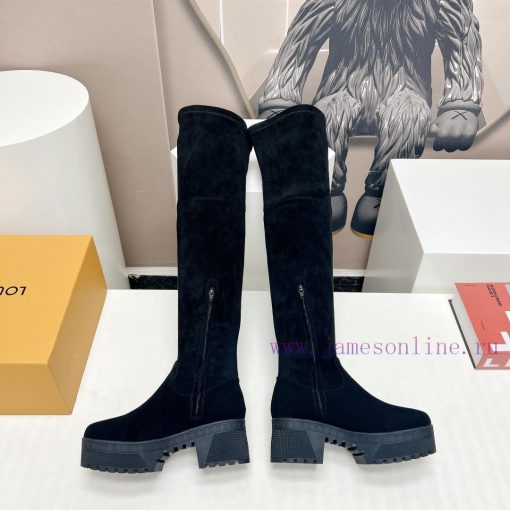 LV Donkey Home 2023 vs Autumn/Winter High Boots SeriesThick soled high stretch bootsMade by rulya8kp - Image 8