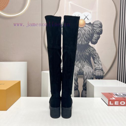 LV Donkey Home 2023 vs Autumn/Winter High Boots SeriesThick soled high stretch bootsMade by rulya8kp - Image 9