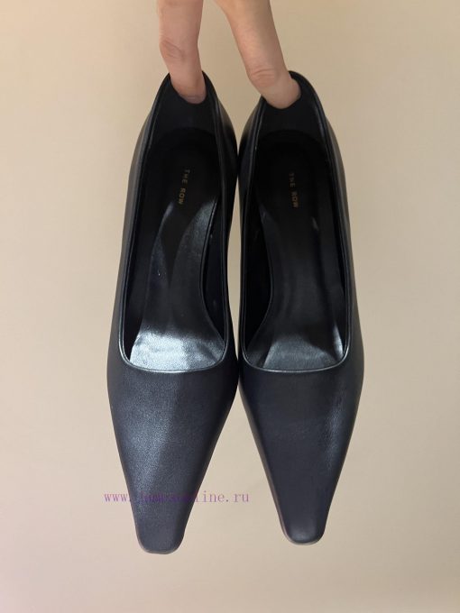 The mostThe row autumn and winter new high-heeled square headed cat heel high-heeled single t2cxzsbv - Image 9