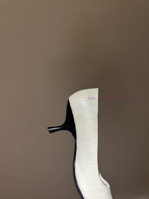 The mostThe row autumn and winter new high-heeled square headed cat heel high-heeled single hmhl5e10 - Image 7