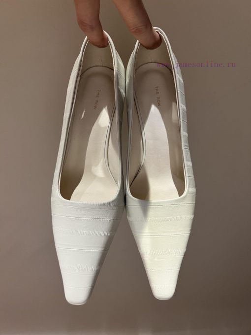 The mostThe row autumn and winter new high-heeled square headed cat heel high-heeled single hmhl5e10 - Image 9