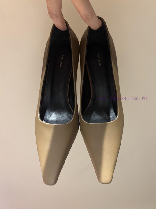 The mostThe row autumn and winter new high-heeled square headed cat heel high-heeled single rclb9ufl - Image 8