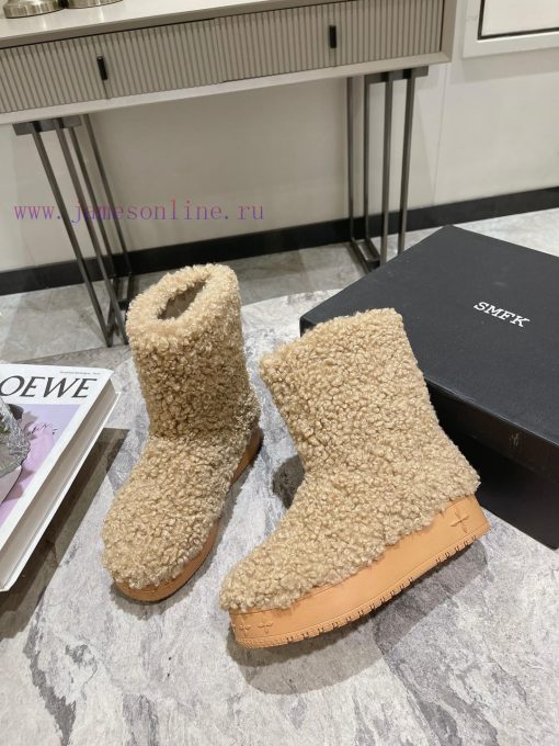 SMFK designer brand 23's latest thick soled desert snow boots, the same as Wu Xuanyi'sChina-1ufucekz - Image 8