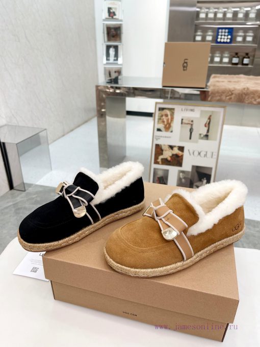 𝑼𝑮𝑮 ◾ 2023 new model ◾ Winter new fur shoes with a butterfly knot decoration on the instep, i8d1yhbl