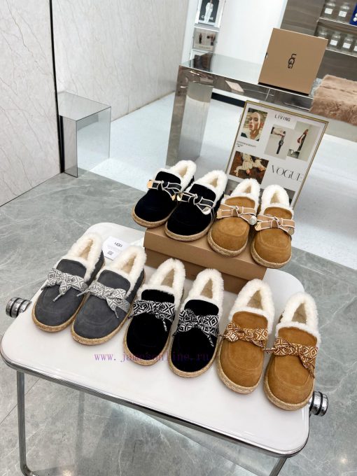 𝑼𝑮𝑮 ◾ 2023 new model ◾ Winter new fur shoes with a butterfly knot decoration on the instep, 8a18pklz - Image 2
