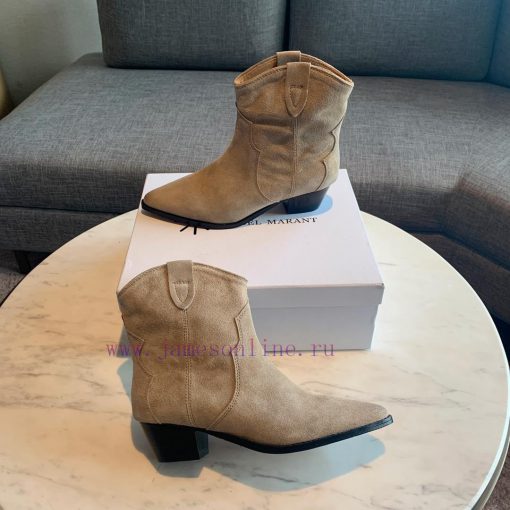 ISABEL MARANT Western Cowboy Short Boots are a simple and versatile material with a top laye4obdw3gw - Image 10