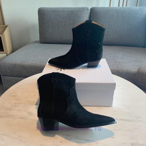 ISABEL MARANT Western Cowboy Short Boots are a simple and versatile material with a top laye70c86wv7 - Image 8