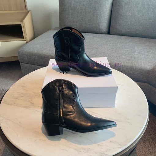 ISABEL MARANT Western Cowboy Short Boots are a simple and versatile material with a top layeyd5el29h - Image 3
