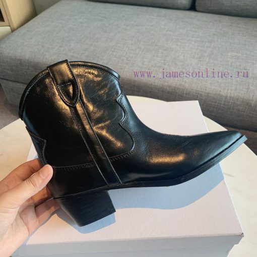 ISABEL MARANT Western Cowboy Short Boots are a simple and versatile material with a top layeyd5el29h - Image 5