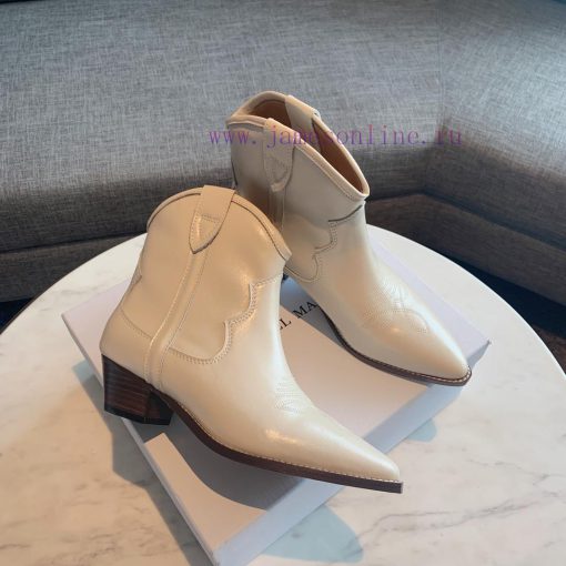 ISABEL MARANT Western Cowboy Short Boots are a simple and versatile material with a top laye5ql63jn3 - Image 6