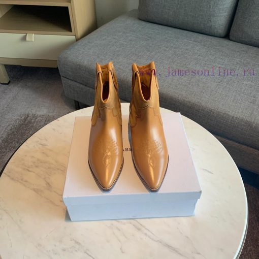 ISABEL MARANT Western Cowboy Short Boots are a simple and versatile material with a top laye16pqqcdh - Image 2