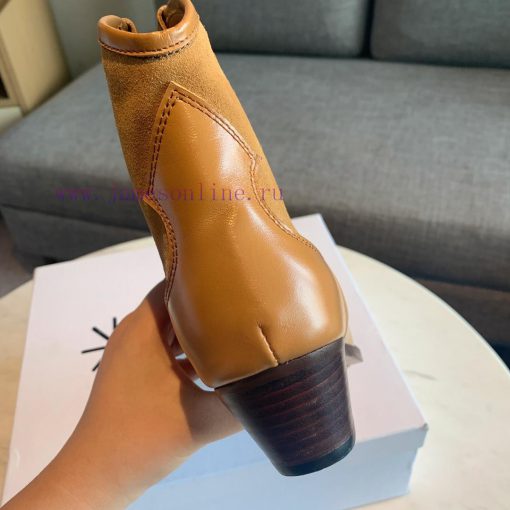 ISABEL MARANT Western Cowboy Short Boots are a simple and versatile material with a top laye16pqqcdh - Image 7