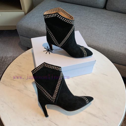 ISABEL MARANT rivet short boots are a simple and versatile material with a top layer of calfvecxbmu0 - Image 3