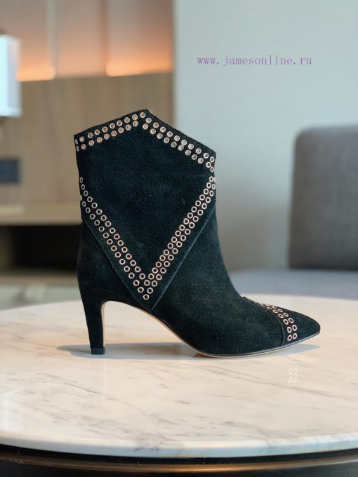 ISABEL MARANT rivet short boots are a simple and versatile material with a top layer of calfvecxbmu0 - Image 5