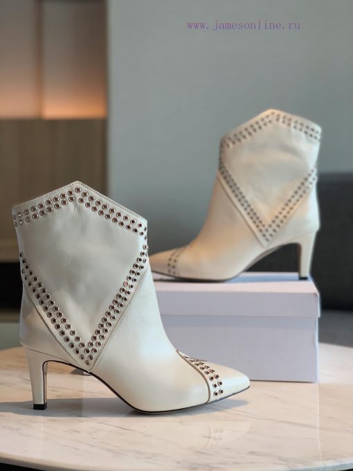 ISABEL MARANT rivet short boots are a simple and versatile material with a top layer of calfb5iyp45g - Image 10