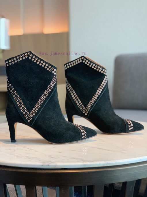 ISABEL MARANT rivet short boots are a simple and versatile material with a top layer of calfvecxbmu0 - Image 7