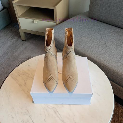 ISABEL MARANT rivet short boots are a simple and versatile material with a top layer of calft271oe54 - Image 2