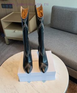 ISABEL MARANT rivet boots are a simple and versatile material with a top layer of calf leathavmuhqbg