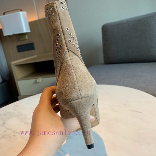 ISABEL MARANT rivet short boots are a simple and versatile material with a top layer of calft271oe54 - Image 8