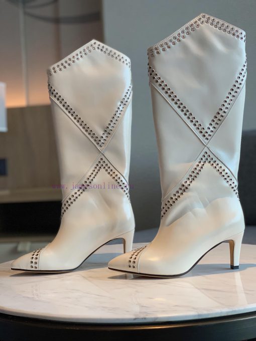 ISABEL MARANT rivet boots are a simple and versatile material with a top layer of calf leathnqgn9qzd - Image 5