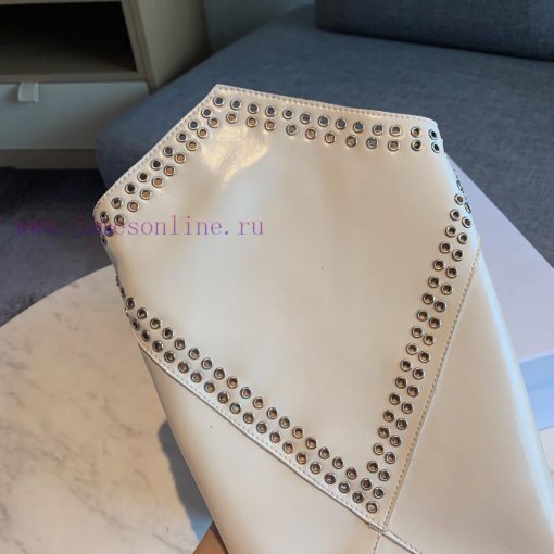 ISABEL MARANT rivet boots are a simple and versatile material with a top layer of calf leathnqgn9qzd - Image 9
